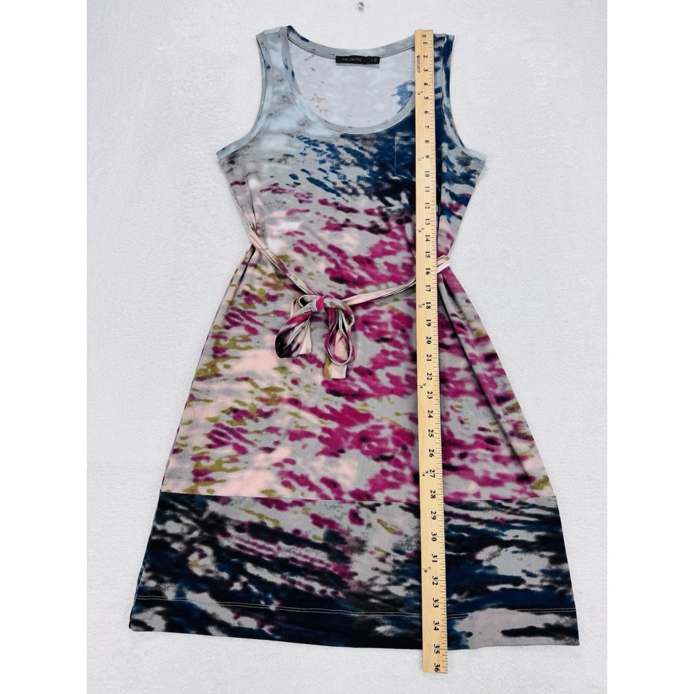 The Limited Tank Top Dress Tie-dye with Belt Light Weight Beach Lounge - Picture 4 of 8